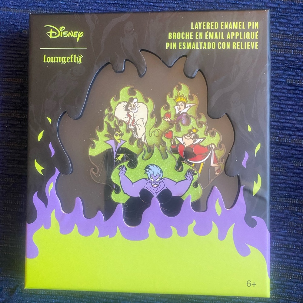 Loungefly Disney Villains Limited Edition collectible pin